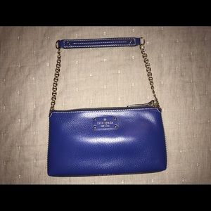Blue Leather Kate Spade shoulder purse